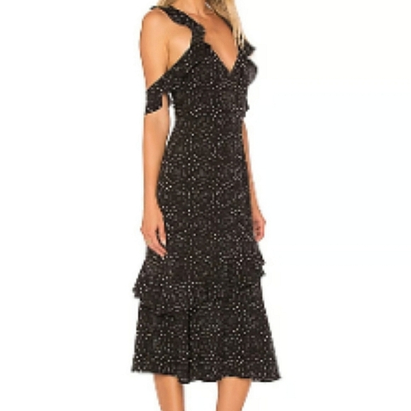 Saylor Rosalind Polkadot Midi Dress - Picture 2 of 11